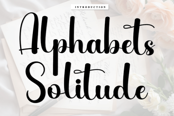 Alphabets Solitude: A Script Font of Meditative Beauty