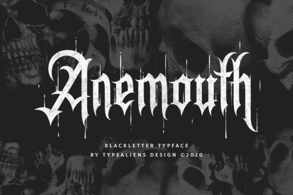 Anemouth: Bold Blackletter Font for Daring Designs