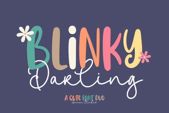 Blinky Darling Duo: A Romantic Font Pair for Creative Designs