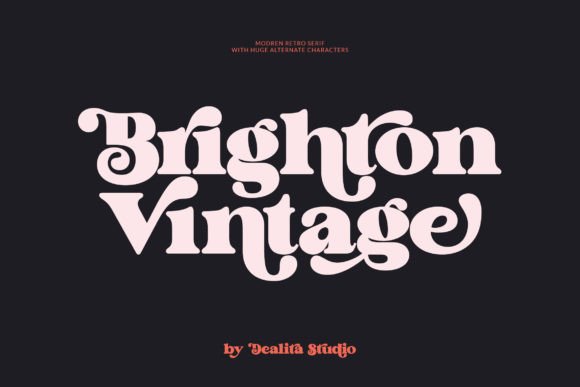 Brighton Vintage: A Retro Bold Serif for Timeless Design