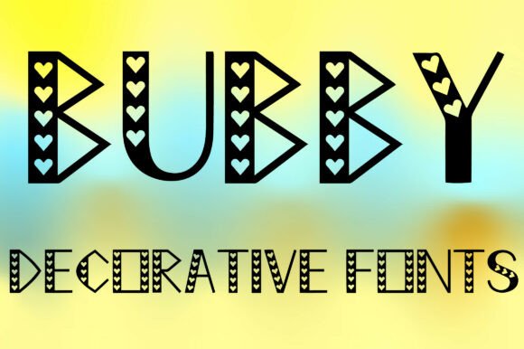 Bubby: A Charming Heart-Inspired Display Font