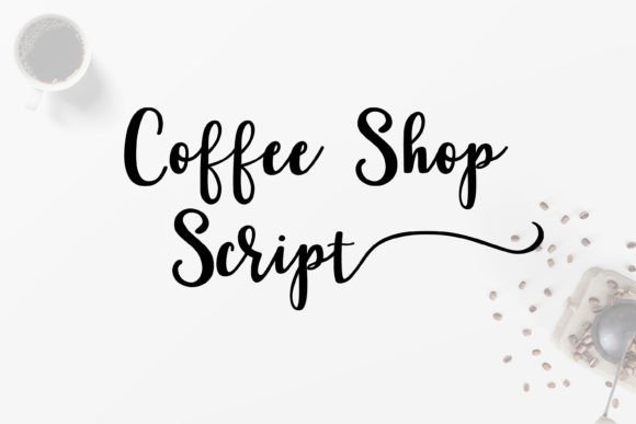 Coffee Shop Script: A Hand Brush Font for Creative Projects