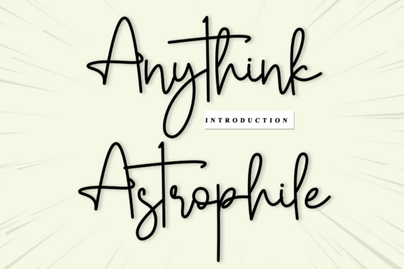 Discover Anythink Astrophile: A Timeless Handwritten Font