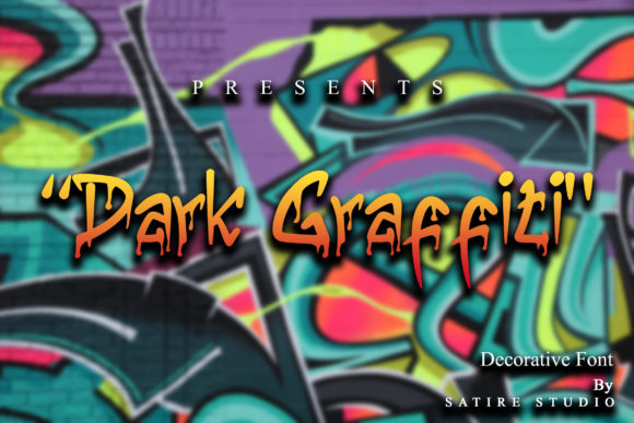 Drak Graffiti: A Melting Display Font for Bold Design