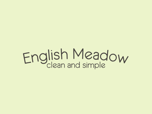 English Meadow: A Clean, Handmade Typeface for Creative Projects