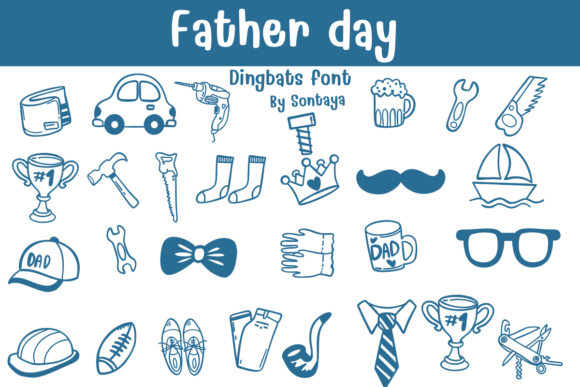 Father Day Crafting: Charm Your Designs with Dingbats