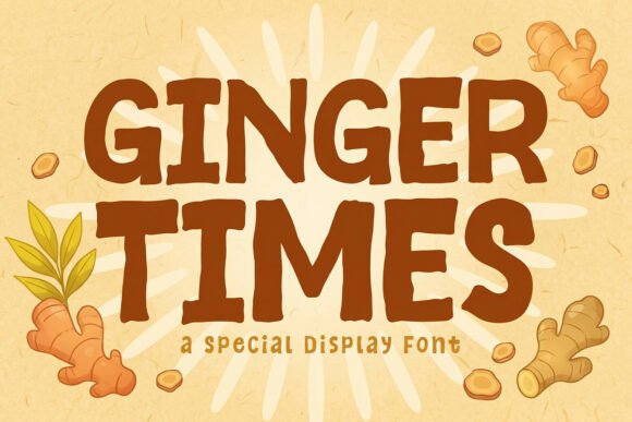 Ginger Times: A Modern Display Font for Creative Projects