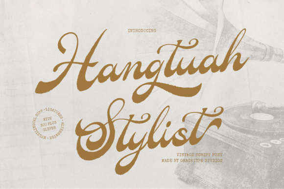 Hangtuah Stylist: A Vintage Script Font for Timeless Design
