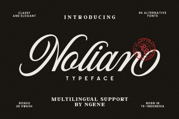 Nolian: A Stylish Script for Elegant Design Projects