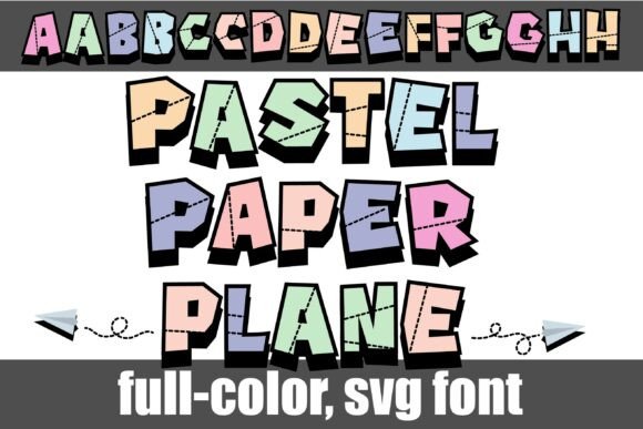 Paper Plane Pastel: A Whimsical SVG Display Typeface
