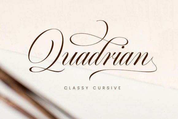 Quadrian: Modern Calligraphy for Elegant Design