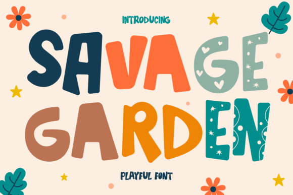 Savage Garden: A Whimsical Font for Creative Designs