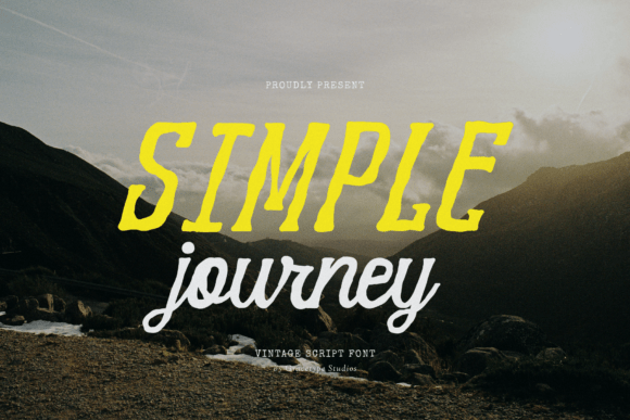 Simple Journey: A Vintage Script Font for Creative Explorers