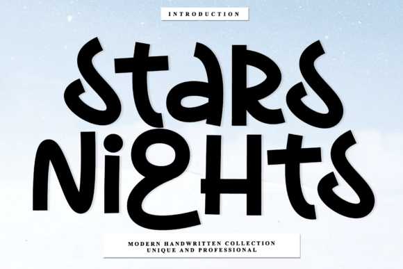 Stars Nights: A Handwritten Font for Elegant Designs