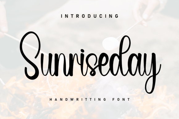 Sunriseday: A Sweet, Handwritten Font for Cozy Designs
