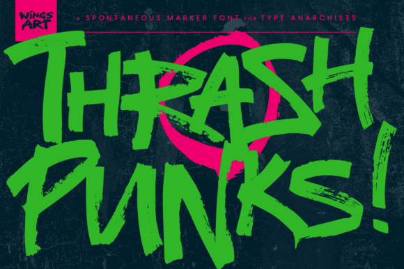 Thrash Punks: A Typeface with Raw Energy and Versatility