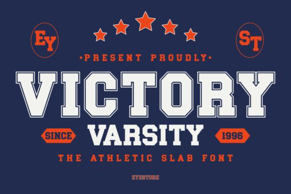 Victory Varsity: Bold Slab Serif for Holiday & Branding
