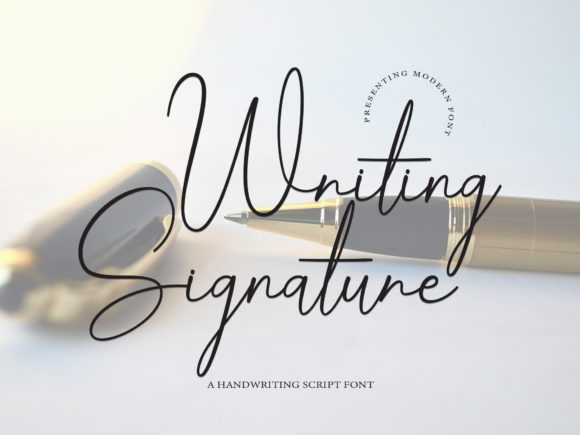 Writing Signature: A Font for Elegant Personal Touches